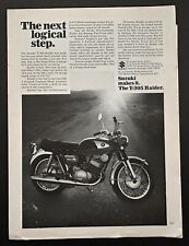 Vintage Motorcycle Suzuki T-305 Raider Advertisment 1968 picture