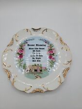 Vintage House Blessing Plate Mid-Century Religious Prayer 8
