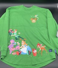 Disney Spirit Jersey Size Small Green Christmas w/ Gold Glitter picture