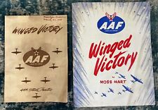 WW2 Winged Victory AAF 1944 Program Playbill 44th St Theatre Moss Hart - Pair picture
