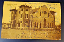 Antique Postcard early 1922 Uvalde Texas Methodist Church Post marked Uvalde picture