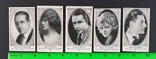 Vintage (Lot of 5) 1921 American Caramels Movie Star E123 Cards picture