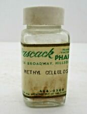 Vintage Glass Pascack Pharmacy Bottle Methyl Cellulose Hillsdale NJ picture