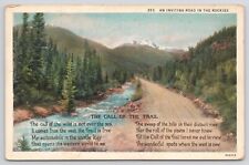 Colorado Rocky Mountain Poem Posted 1930s Divided Back Postcard picture