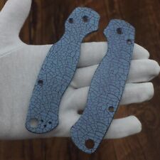 1 Pair Custom DIY TC4 Handle Patch Scales for Spyderco C81 Para 2 Folding Knife picture