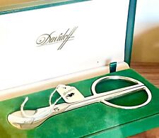 Davidoff vintage cigar scissors with original case stainless steel-Brand new picture