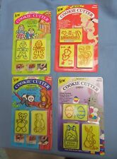 Lot of 4 Cookie Cutter Stamper Sets - Valentines Bear Easter Bunny Children picture