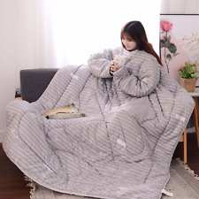 Winter Comforters Lazy Quilt with Sleeves Cape Cloak Nap Mantle Covered Blanket picture