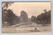 Maple Rapids MI-Michigan RPPC Adelaide Street East Real Photo 1910 Old Postcard picture
