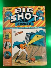 BIG SHOT Comics No. 16 AUGUST 1941 WW2 FACE - CLOAK - SPYMAN - CHARLIE CHAN   .5 picture