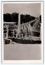 Petergof Russia Postcard Grand Cascade Alley of Fountain c1930's RPPC Photo picture