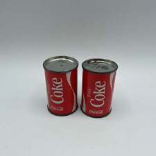 Vintage Coca Cola Salt & Pepper Shakers Set Tin picture