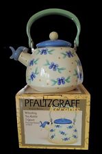 Pfaltzgraff  Summer Breeze Metal Tea Pot Kettle  Discontinued NOS Cottage Core picture