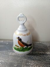 Vintage Danbury Mint Songbirds of America Bell Collection ROBIN West Germany picture