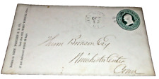 1870's CONNECTICUT WESTERN RAILROAD COMPANY ENVELOPE WEST WINSTED picture