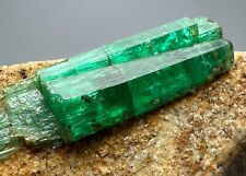 224 CT. Amazing Top Green Emerald Crystal On Matrix From Panjshir Afghanistan picture