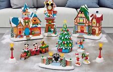Disney Holiday Christmas Village Set, 13-Piece with 8 Classic Holiday Songs New picture