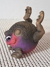 Vintage 1998 P. Art Funny Frogz Whimsical Heavy Fat Toad / Frog Figurine picture
