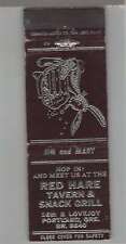 Matchbook Cover - Rabbit - Red Hare Tavern & Snack Grill Portland, OR picture