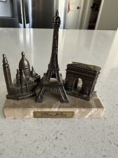 VTG VIEUX PARIS Souvenir Eiffel Tower, Arc de Triumph, Sacré Coeur picture