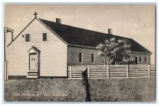 c1940's Log Church Chapel Exterior Building St. Paul Kansas KS Vintage Postcard picture