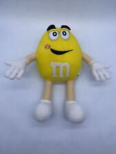 M&M's Yellow Plush Official Mars Inc 2011 Lipstick Kiss On Cheek Approx 15” RARE picture