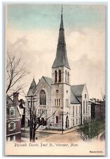 c1905's Plymouth Church Pearl ST. Worcester Massachusetts MA Antique Postcard picture