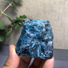 135g Top Natural Rough Blue apatite Stone original Crystal specimens 54mm A1378 picture