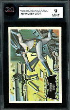 1966 TOPPS OPC Canada BATMAN BLACK BAT #55 Hidden Loot KSA 9 MINT Set Last Card picture