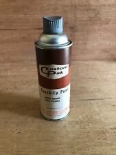 Touch-Up Spray Paint Can Empty Display Wood Smoke Gray Enamel Vtg Paper Label picture