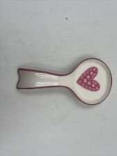 Fig & Fern Ceramic 5x9in Heart Spoon Rest AA02B41008 picture
