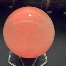 420g natural pink calcite quartz sphere crystal UV reactive ball healing picture