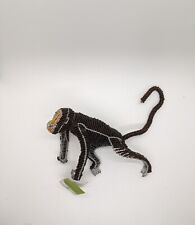 Grass Roots Beadworx  Wire & Glass Beads Chimp Monkey Art Sculpture Hand Crafted picture