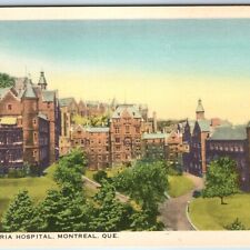 c1940s Montreal, Quebec, Canada Royal Victoria Hospital Ancient Castle PC A250 picture