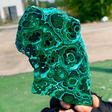268G  Natural Chrysanthemum/Malachite Transparent Cluster Rough Mineral Sample picture