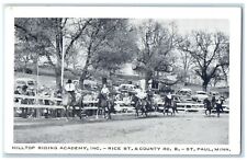 c1940 Hilltop Riding Academy Horse Riding St. Paul Minnesota MN Vintage Postcard picture