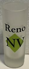 Shot Glass Reno Nevada 911 New Frosted Casino Mountains Slots Poker Drink picture