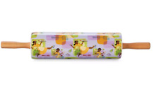 DISNEY THE PRINCESS AND THE FROG TIANA CERAMIC ROLLING PIN WITH WOODEN HANDLES picture