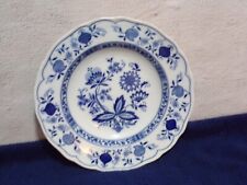 Vintage Blau Zwiebelmuster Blue Onion Scallop Edges Dinner Plate picture