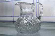 Stunning Elegant Cut Crystal Pitcher Antique Tableware picture