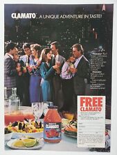 Mott's Clamato Juice Roof Top Party City Skyline 1987 Vintage Print Ad picture