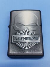 Zippo 28813 Harley-davidson Skull Black Matte picture