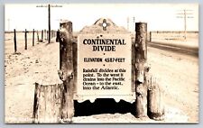 Continental Divide Marker Gage Deming Lordsburg New Mexico 1947 Real Photo RPPC picture
