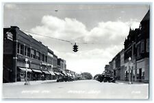 Auburn Nebraska RPPC Photo Postcard Central Ave. Exterior Building 1950 Vintage picture
