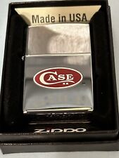 Vintage 2007 Case Knives Logo High Polish Chrome Zippo Lighter NEW picture