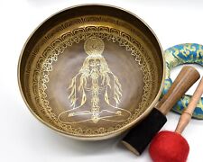 10 inches yogi singing bowls - Tibetan Mantra carved healing meditation bowls picture