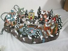  LEFTON LIGHTED MUSICAL COUNTRY SCENE  VILLAGE HOLIDAY DISPLAY  picture