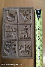 Antique Carved Springerle Cookie Mold Wooden Gingerbread Speculaas Board Press picture
