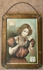 ANTIQUE ORIGINAL 1907 TIN LITHO BROWN SHOE CO ST LOUIS 5 STAR ADVERTISING SIGN picture