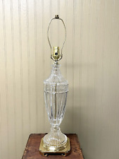 Mikasa Crystal ~ Germany ~  Brass & Crystal Urn  Table Lamp picture